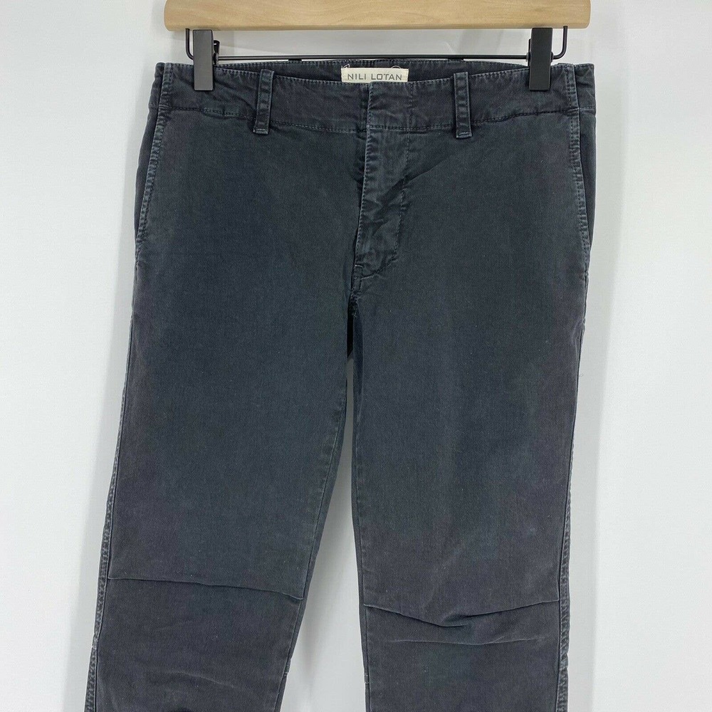 Nili Lotan Pants Bradley Buckle Ankle - Picture 2 of 8